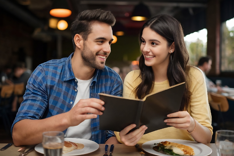 Narrative menus turning your love story into a seven course gastronomic journey