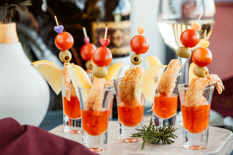 The modern gala and cocktail party catering and premium finger food catering for socials